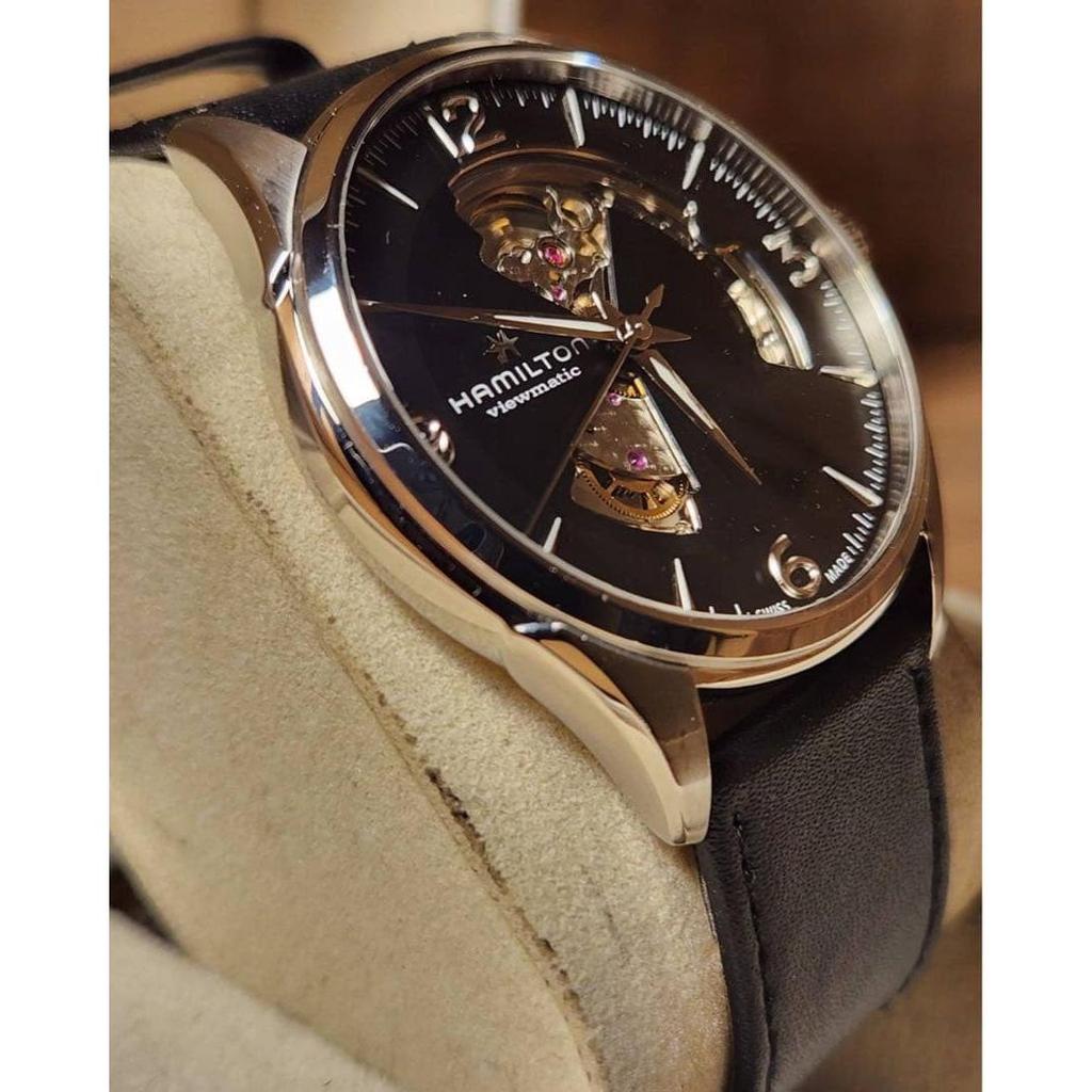 Used Hamilton Jazzmaster Open Heart Automatic Khaki 80-Hour Power Reserve Watch