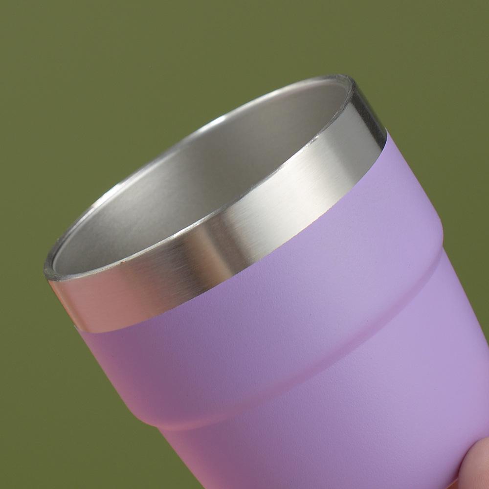 Мини-термос Rambler 4 унции для трансграничной торговли: Двухслойная вакуумная кофейная кружка из нержавеющей стали 304, для горячих и холодных напитков