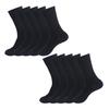 5 Pairs Cotton Crew Socks Stretchy Casual Calf Socks Ribbed