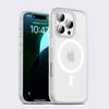 KEYSION Matte Case for MagSafe for iPhone 16 Pro Max Silicone+PC Translucent Shockproof Phone Back Cover for iPhone 15 Pro Max