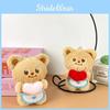 Butter Plushie Bear Keychain With Soft Pp Cotton For Valentines Gift Day
