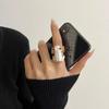 Korean Style Frog Drip Oil Ring Geometric Enamel Ring Creative Painting Ring  Gift