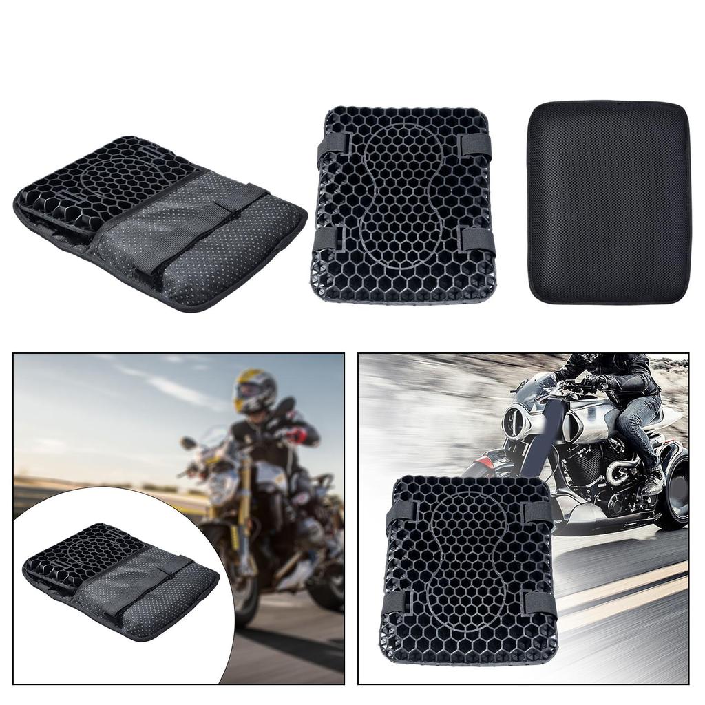 Motorcycle Seat Cushion Shock Absorption Accessories Motorcycle Bench Cushion Non Slip for Winter Long Distance Cycling