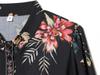 Spring 2026 European & American Style Women's Waist Tie Long Sleeve Printed Dress