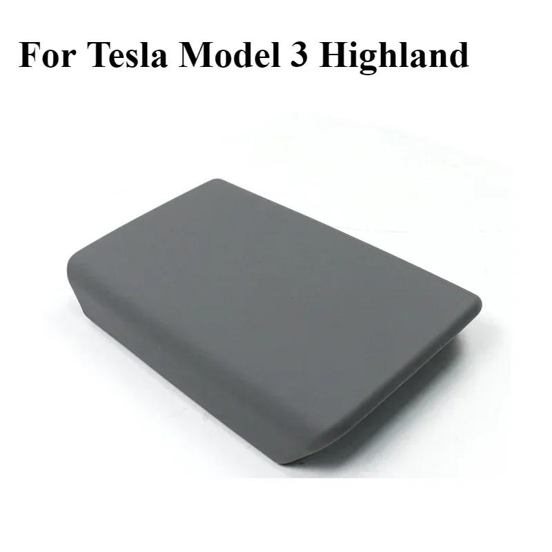 Для Tesla Model 3 Y 2025 2025 Аксессуары Подлокотник Защитная крышка коробки Белый Мягкий TPE Центральная консоль Панель Pad Model3 Highland