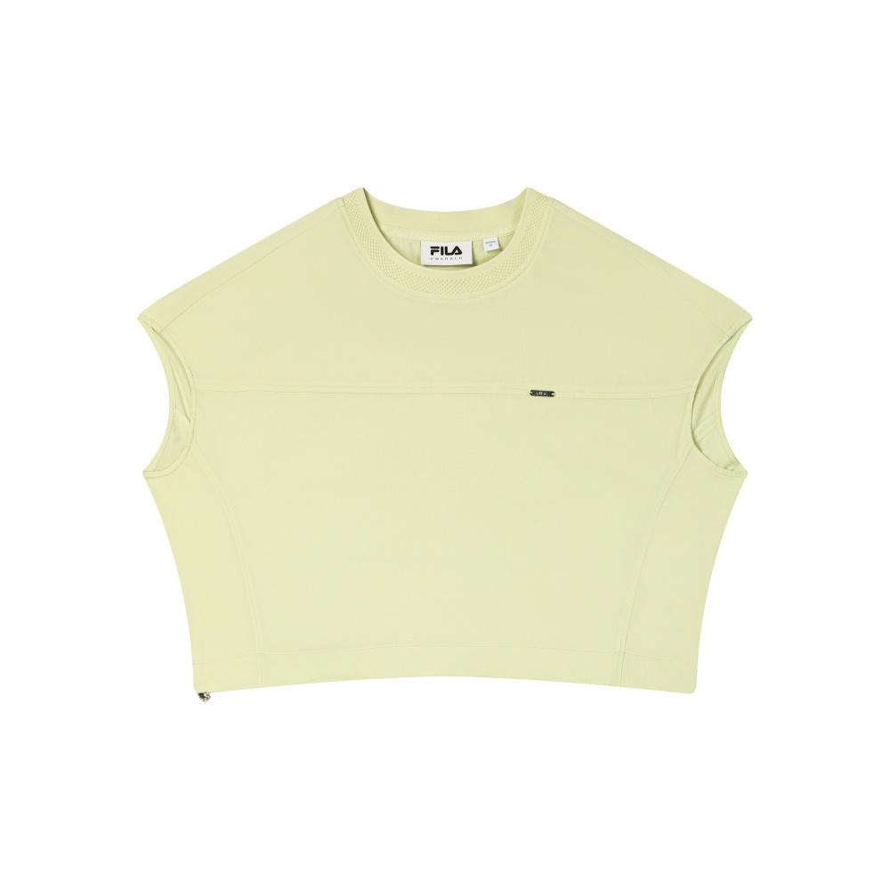 Fila Модное Повседневное Универсальное Платье Без Рукавов Женские Платья Флуоресцентно-Зеленый F11W524302F-LG