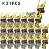 MOC Medieval Japanese Samural Knights Mini Action Figures Building Blocks Cavalry Soldier Bricks Toys for Children XMAS Gifts