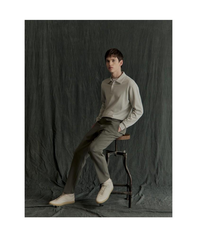 GLXY (GALAXY LIFESTYLE) [Sammu Clothing] 4-Way Elastic Slacks - Khaki (Gc4921S01H)