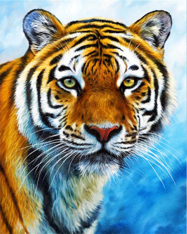 Набор для алмазной живописи животное 5D DIY Алмазная вышивка Белый тигр картинки из стразов мозаика распродажа набор для рукоделия