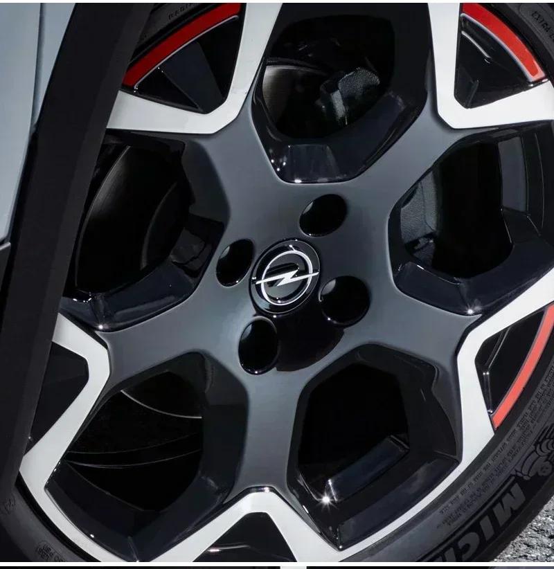 4pcs 56mm 59mm 60mm 64mm 68mm Car Wheel Center Hub Cap Rim Cover Emblem For Opel Corsa C D E F A B Gsi 1.6T OPC Line Turbo Cors afw555