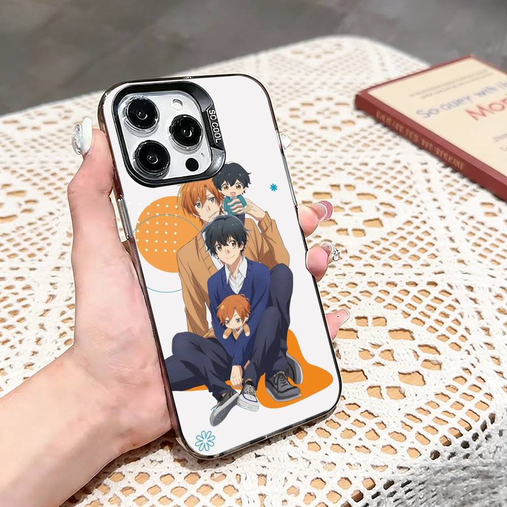 Sasaki to Miyano BL Чехол для телефона для iPhone 17,16,15,14,13,12,11 Plus,Pro Max,XS,Цветной серебристый чехол для телефона