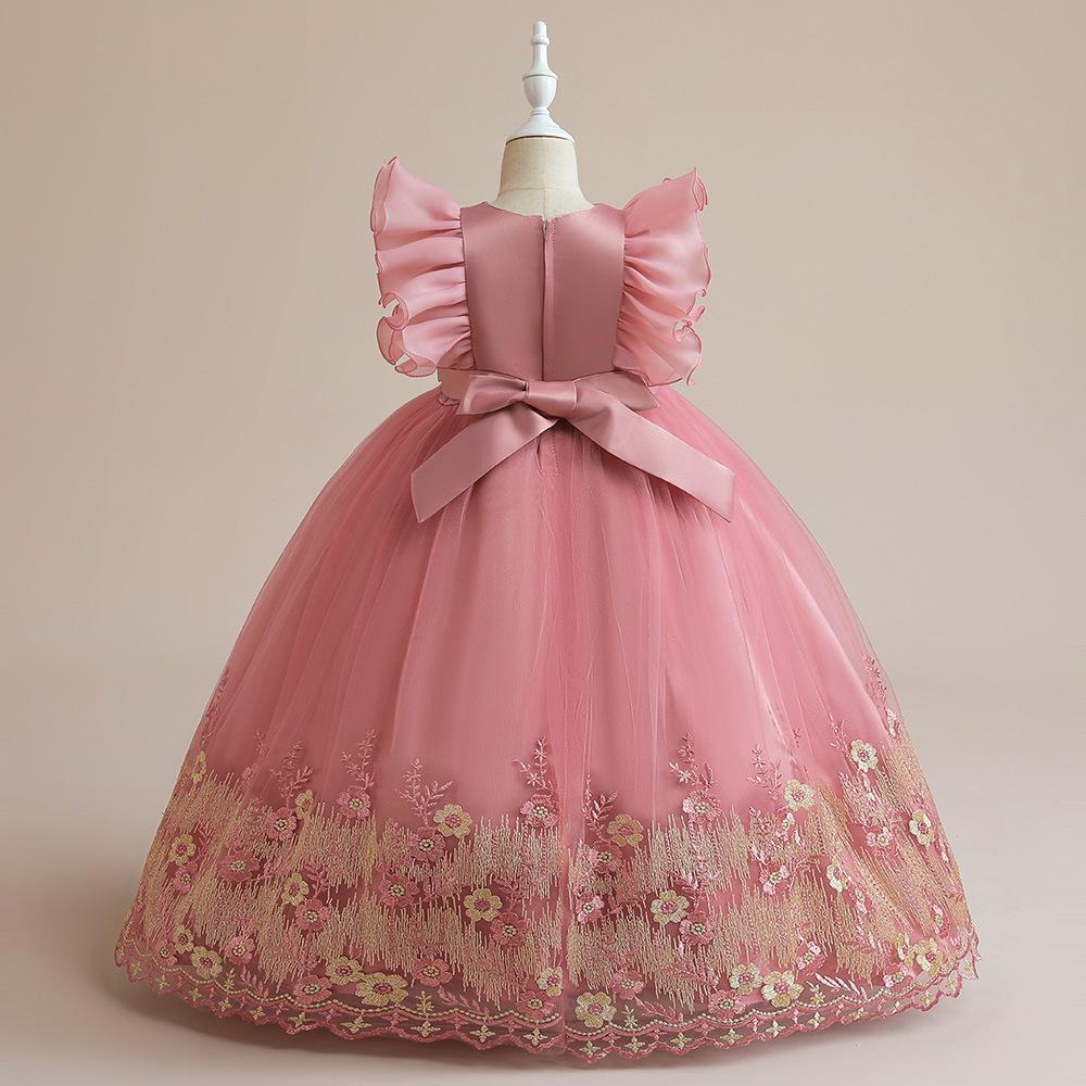 Платье для маленьких девочек 3-14 лет, праздничные платья для девочек 8, 10, 12, 14 лет, платье принцессы на день рождения, кружевное платье на крестины, одежда для малышей, белое платье для крещения