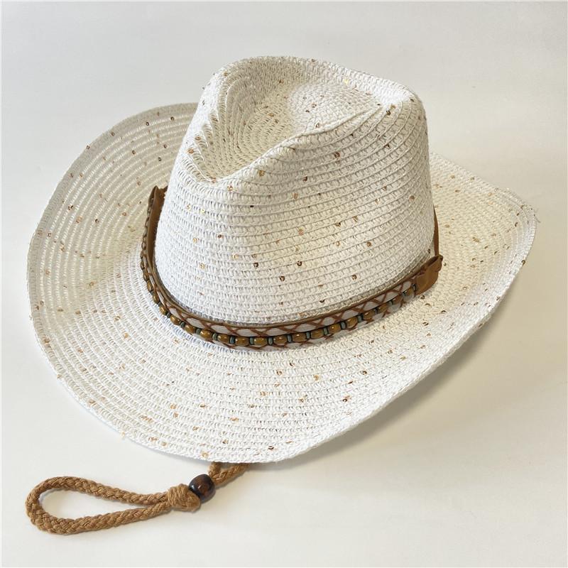 New western cowboy hats for men and women can take summer vacation travel sunscreen sun hat retro sun hat knight hat