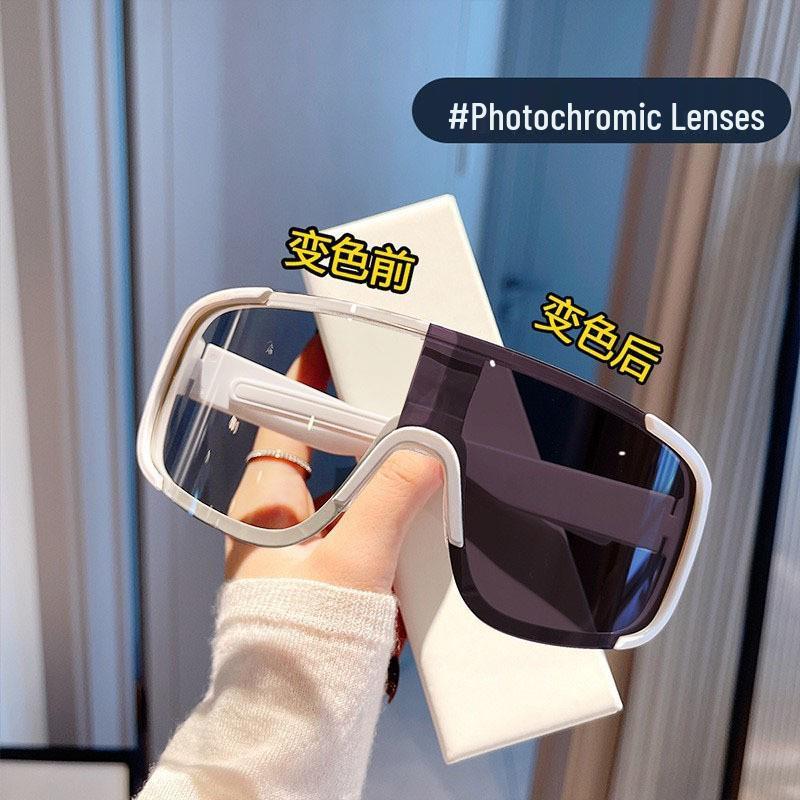 Ветрозащитные солнцезащитные очки для альпинизма и велоспорта с защитой от ультрафиолета и большой оправой