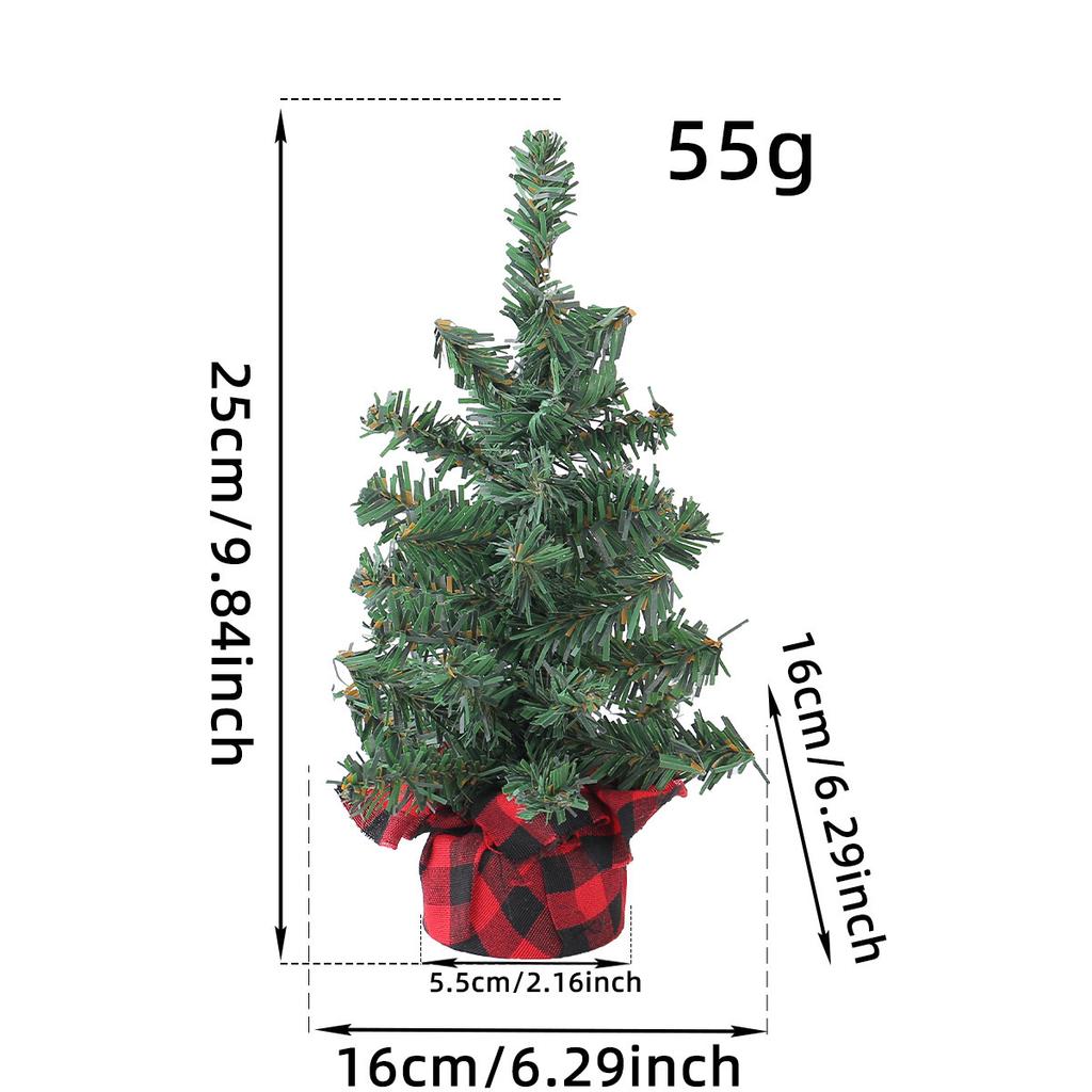 Красно-черная сетка, настольное украшение «Рождественская елка», рождественская вечеринка, реквизит для витрины «Елка из сосновых иголок», рождественские украшения