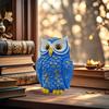 Украшение прихожей Милая статуэтка совы Декоративная винтажная фигурка совы Изделия из смолы Скульптура совы Украшение стола