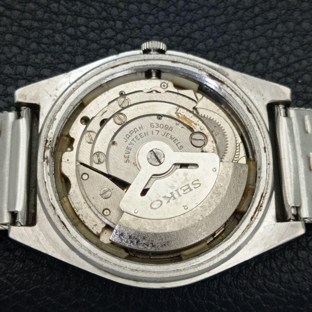 АВТОМАТИЧЕСКИЕ 6309A ВИНТАЖНЫЕ SEIKO ЯПОНИЯ МУЖСКИЕ ЧАСЫ С ЦИФЕРБЛАТОМ НЕБЕСНО-ГОЛУБОГО ЦВЕТА a701427-5
