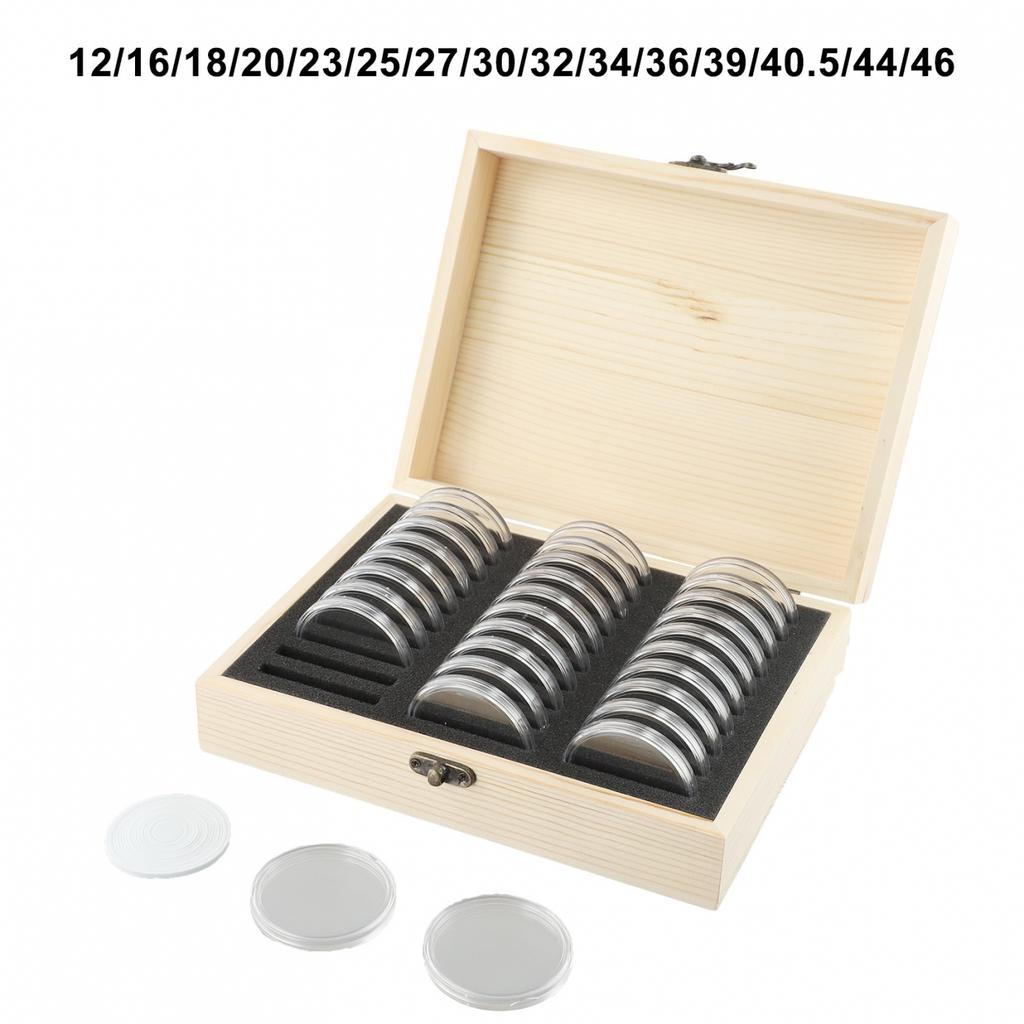 30/50/100pcs Coin Storage Box Antioxidative Collection Case Commemorative Coin