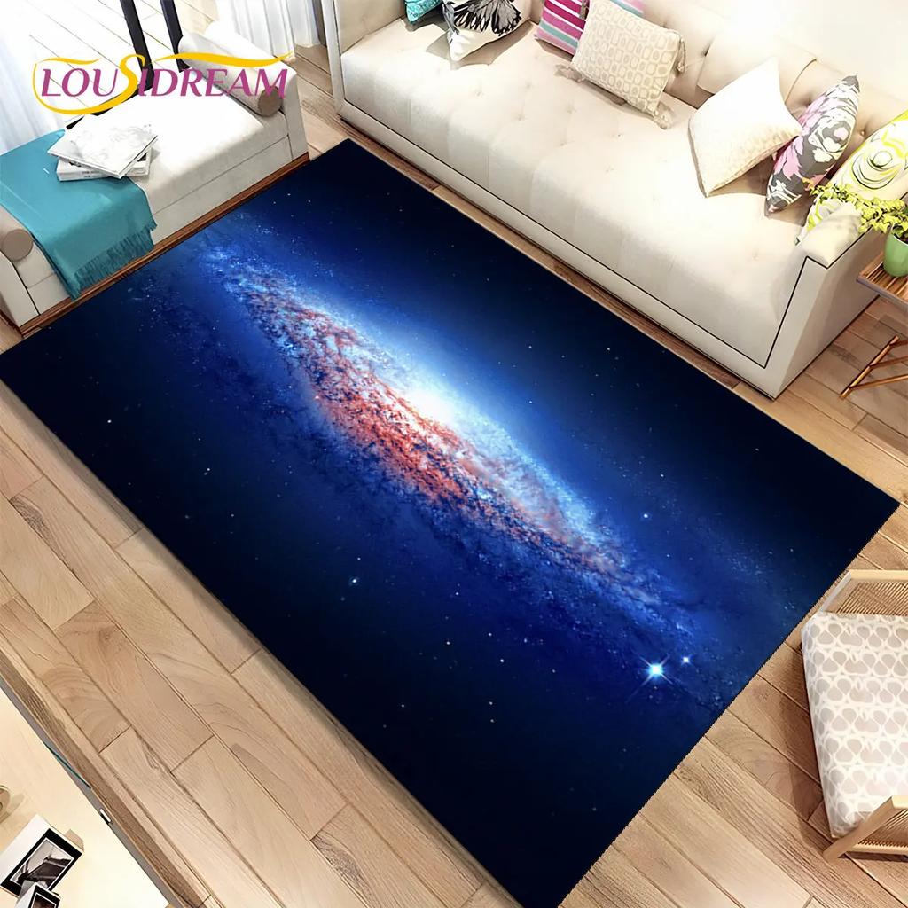 Коврик Galaxy Universe Space Stars, ковер для дома, гостиной, спальни, дивана, коврик для двери, детский нескользящий напольный коврик HD