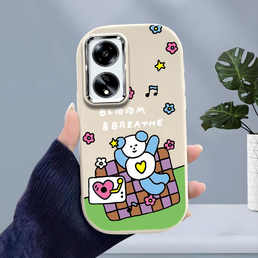 Solid Color Silver Edge Lens Soft Liquid Silicone Shockproof Phone Case for iPhone Samsung Huawei Honor Xiaomi Redmi OPPO Realme Vivo Infinix Tecno