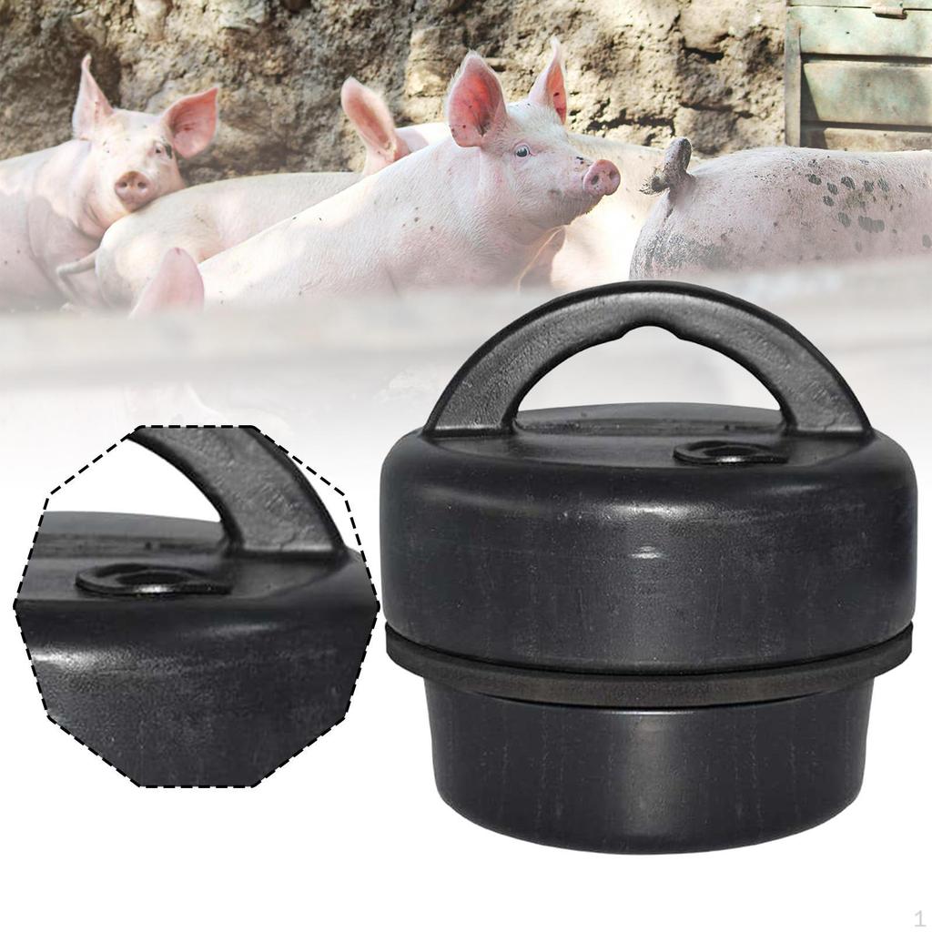 Сливной клапан для утечки навоза на свиноферме с многоразовой заглушкой для наружного использования