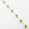 Натуральный Перидот Драгоценный Камень 925 Стерлинговое Серебро Ювелирные Изделия Ручной Работы Браслет Для Жены RB-13-8