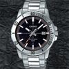 Casio Мужские Черные Часы MTP-VD01D-1E2V-