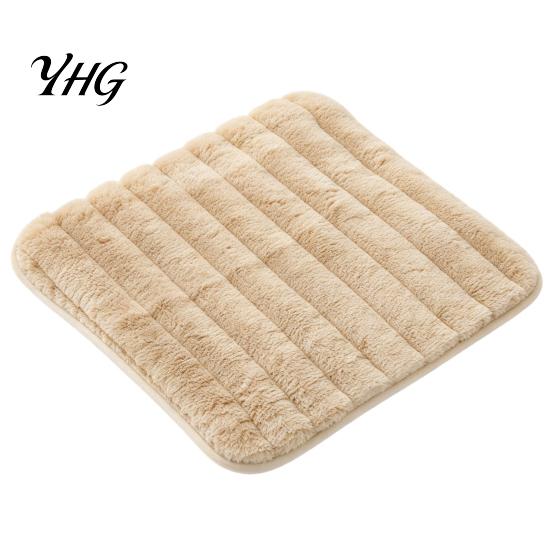 Warm Seat Cover for Long Sitting Plush Chair Cushion with Ties, Fuzzy Pad Anti-slip Skin Friendly Home Office Bottom, Fluffy Winter Mat Dining