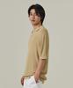 ANALOG MOOD Neff Open Collar Short Sleeve Knit (Beige)