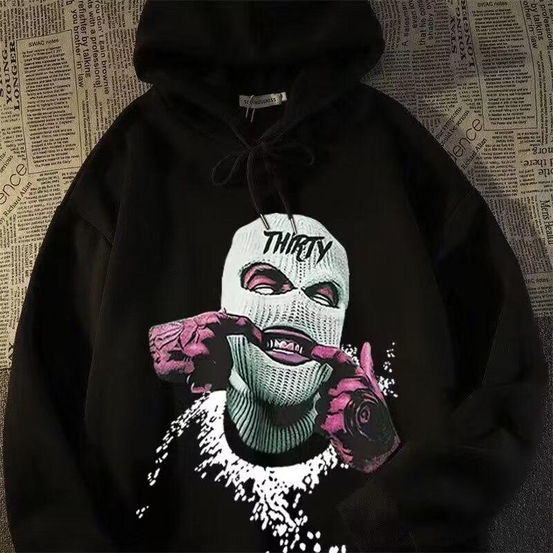 Осенне-зимнее худи с черепом