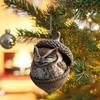 Forest Animal Acorn Ornaments Acrylic Cozy Pine Cone Animals Christmas Ornament 2D Woodland Creature Hanging Decoration Rustic Home Decor for Animal