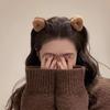 1 пара плюшевых кошачьих ушек с челкой, заколка для волос, женская боковая заколка, маленькая заколка-крабик, милый принцессный ободок, заколка-акула для волос, заколка для волос, головной убор