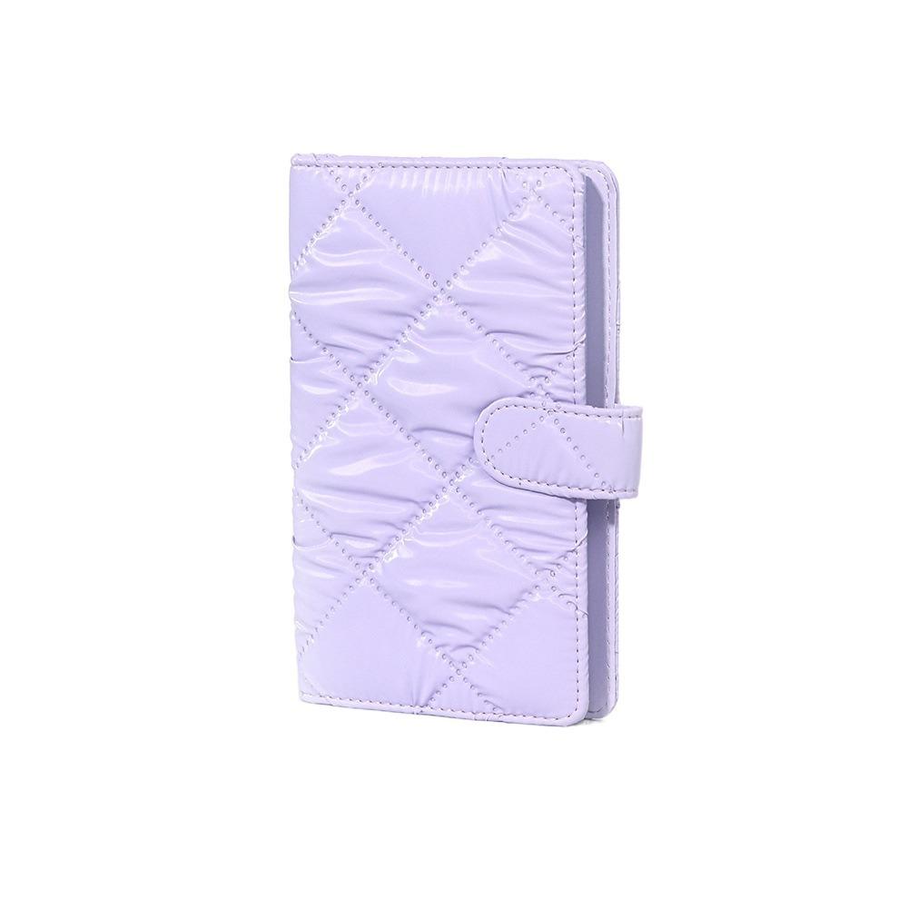 Universal 3 inch Instant Camera Photo Album 108 Pockets Large Capacity Photo Storage Case Solid Color PU Leather Card Organizer