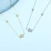 Hollow Star Necklace Five-pointed Star Super Fairy Fresh Clavicle Chain New Year Versatile