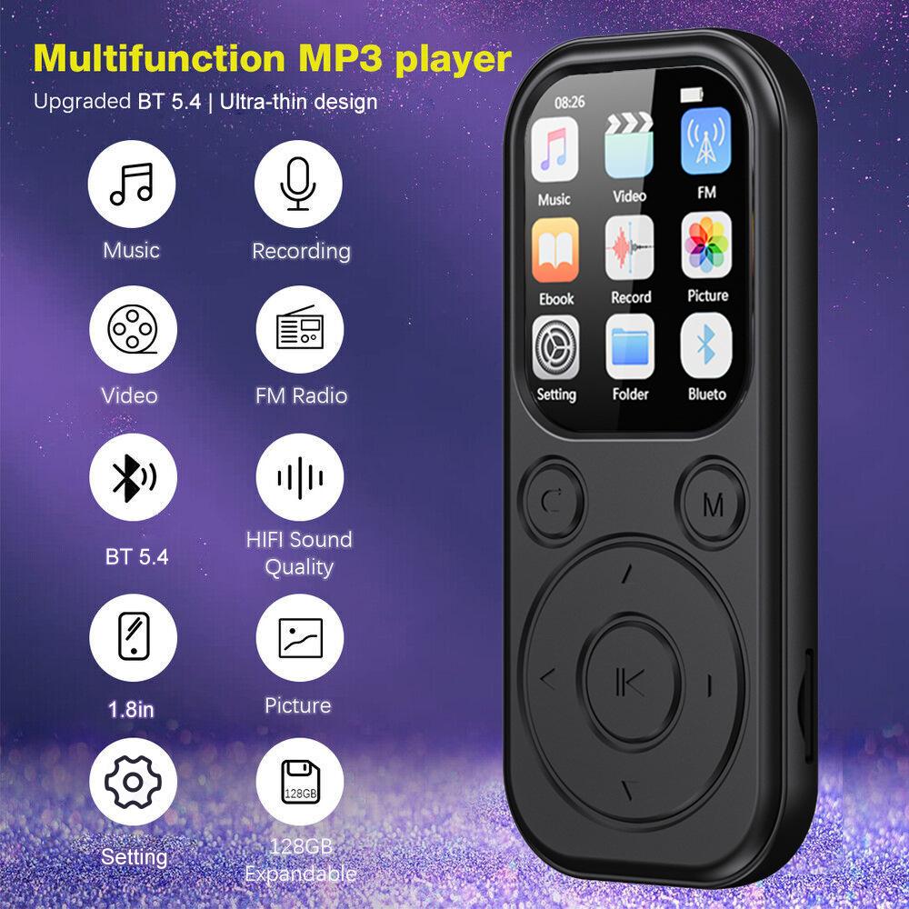 Музыкальный проигрыватель MP3/MP4 с функцией записи и подключением по Bluetooth