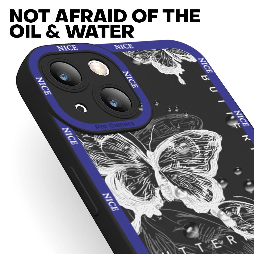For iPhone 16 15 14 Pro Max Redmi Note 13 12 Pro Samsung S25 S24 Ultra A13 A14 A15 A16 Butterfly Design Soft Silicone Full Lens Protect Case