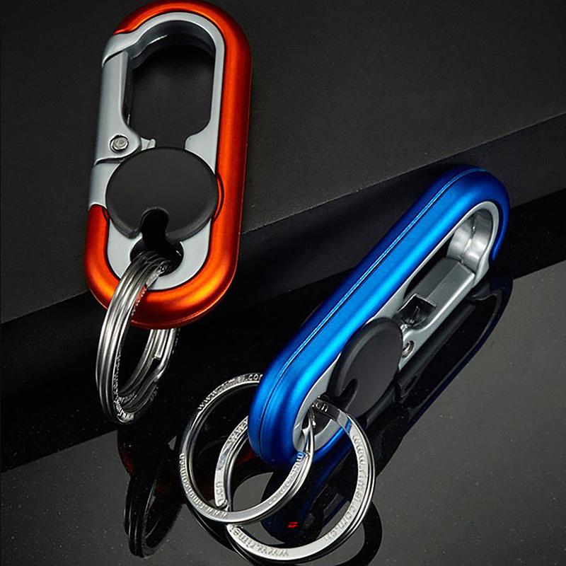 Car Keychain Creative Key Holder Men  Camping Climbing Metal Key Ring