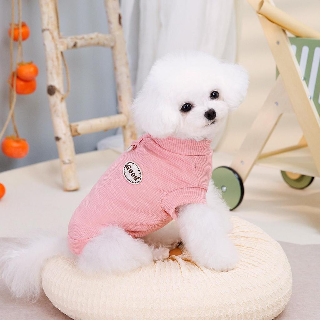 Футболка для питомцев «Весна и лето» — жилет с плюшевым щенком бишона в трех цветах