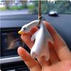 1pcs New Car‘s Mounted Color Changing Roast Duck Pendant Resin Harmless Originality Rearview Mirror Decoration Cute Swing Lanyard