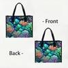 Coral Pattern Tote Bag Stylish Casual Handbag for Daily Use