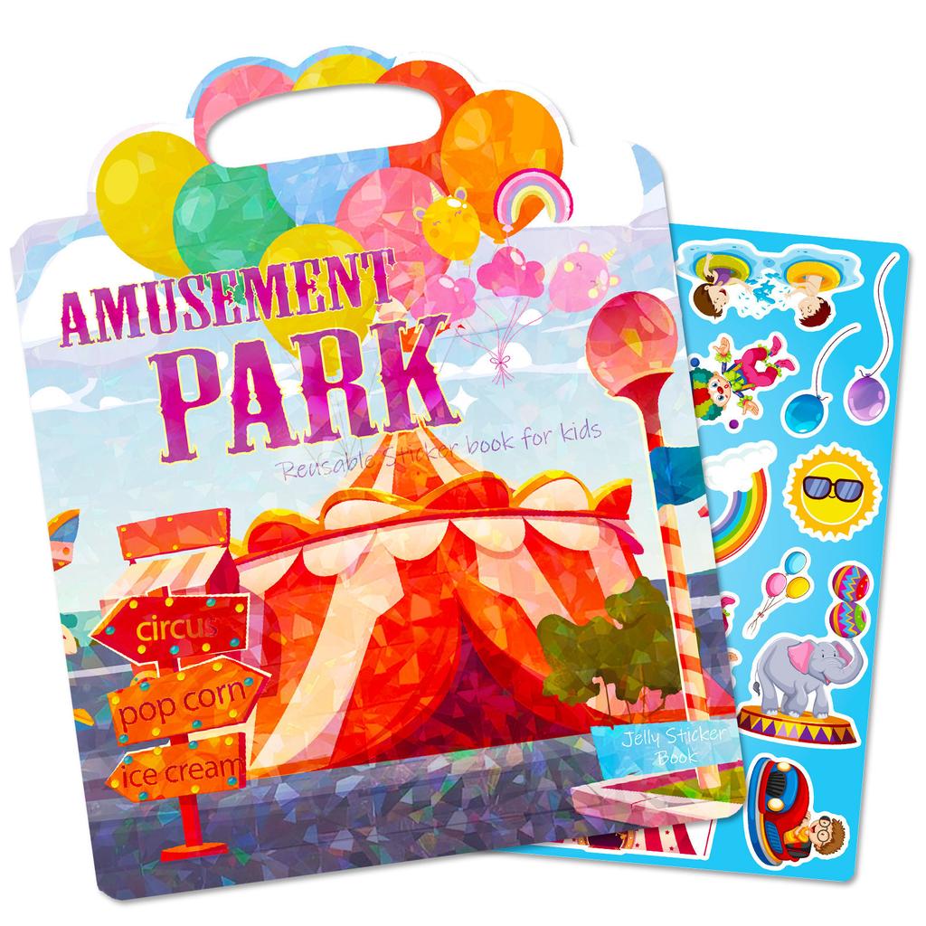 Children's Playground Facilities Cognitive Concentration Cultivation Quiet Book Handheld Jelly Sticker Book