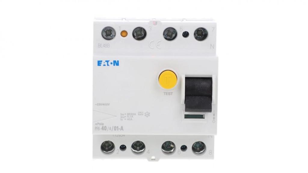 4P 40A 0.1A differential circuit breaker type A PF6-40/4/01-A 112934