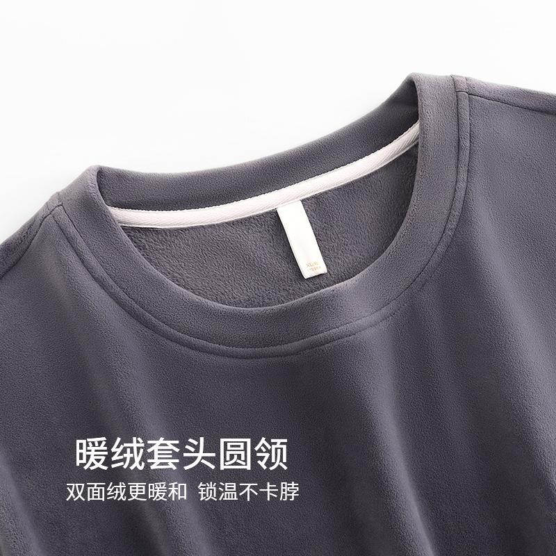 Мужская пижама осень и зима островной флис тонкий флис мужской большой размер коралловый флис домашняя одежда теплый костюм