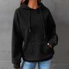 Women Hoodie Loose Long Sleeve Pullover with Kangaroo Pocket Hooded Sweatshirt