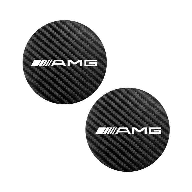 ZLLB1 2pcs Car Water Cup Pad Holders Non-slip PUFor Mercedes Benz AMG W203 W204 W206 W220 W205 W211 W212 W201 W168 E300L GLC V8 GT SLK