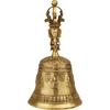 Pure Copper Vajra Bell, Buddhist Hand Bell, Meditation, Healing, Purification, Stress Relief, Spiritual Purification, Ideal for Temple Use, Esoteric B