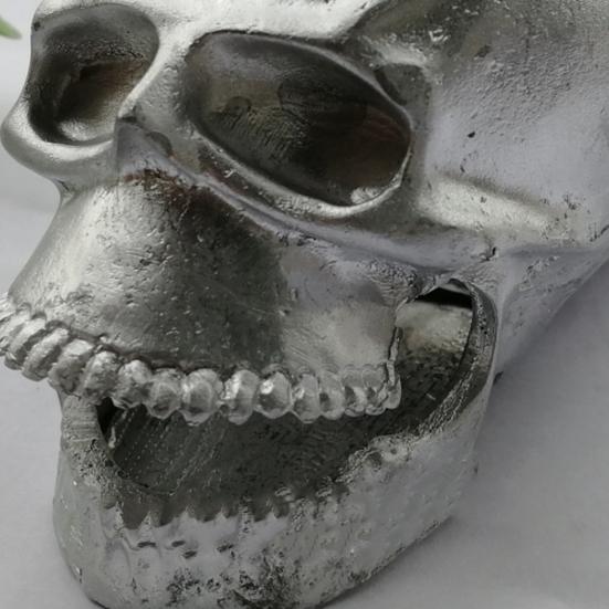 Skull Exhaust Tip Halloween Style Stainless Metal Heat-resistant Cool Motorcycle Exhaust Pipe Decor No Deformation Installation Motorcycle Supplies