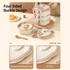 WORTHBUY Portable Food Storage Box Multi Layer Fruit Vegetable Storage Container 304 Stainless Steel Bento Lunch Box With Spoon
