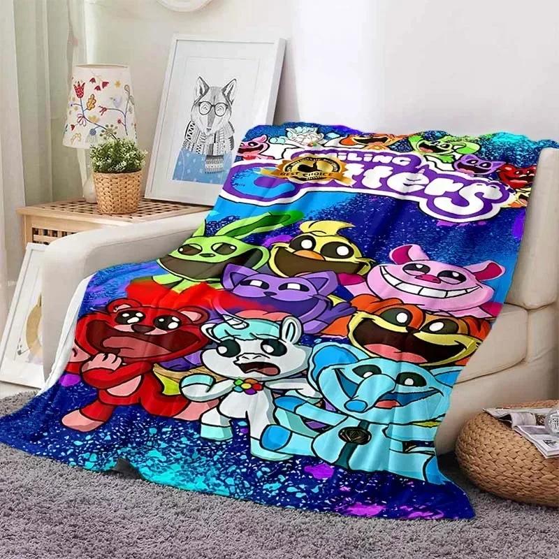 3D Printed Baby Blanket CATNAP DOGDAY Cartoon Smiling Critters Babes Carpet Super Soft Warm for Bedroom LivingRoom Sofa Bed Car
