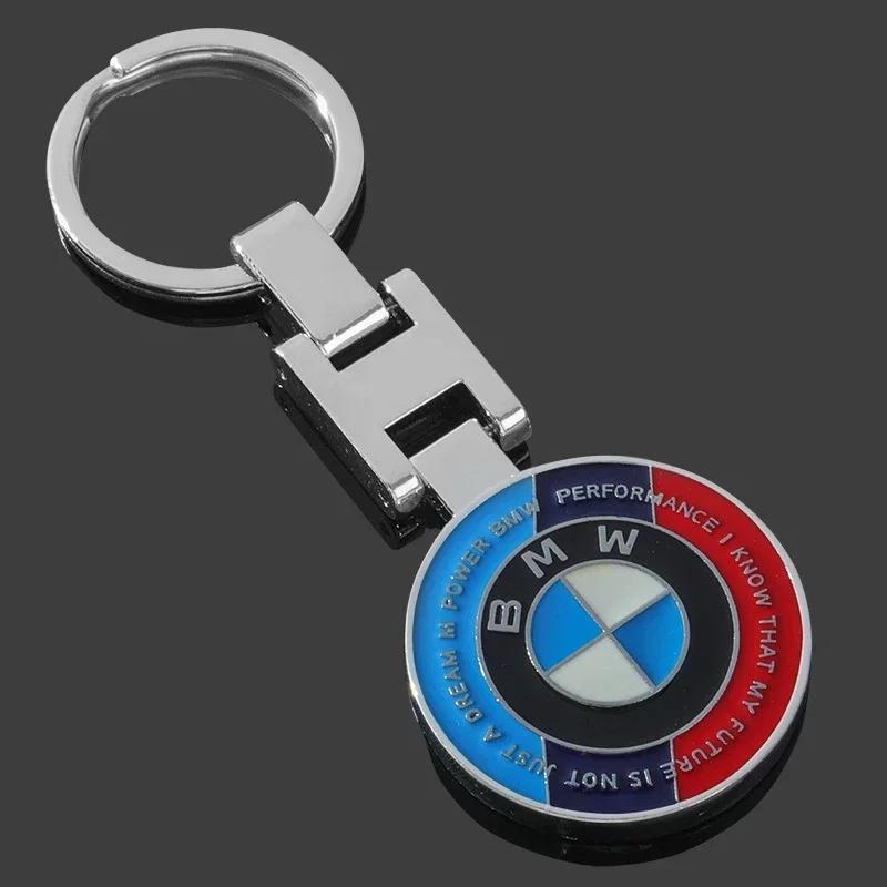 THZ1 2025 Hot Car Emblem Keychain Key Ring Pendant For BMW 50th M F40 F10 F07 G01 G02 G05 G07 F20 F48 F39 F45 F46 F30 F34 G20 G30 G26